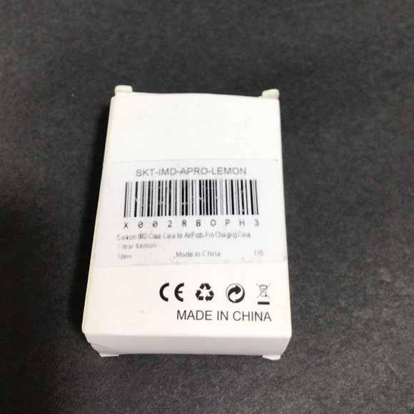 Airpods Pro Charging protective Case Transparent lemon Clear - Picture 5 of 5